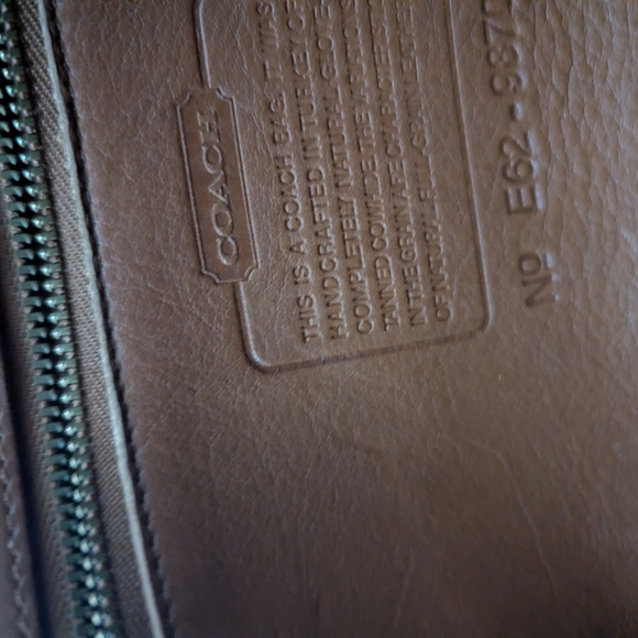 Coach Tan Leather Crossbody Bag - Picture 7 of 8